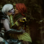 Hot Cosplay of Drow Ranger and Windranger from Dota 2